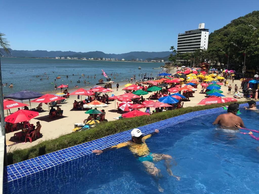Apartamento Pe Na Areia Frente Para O Mar E Piscina Na Prainha Caraguatatuba Exterior photo